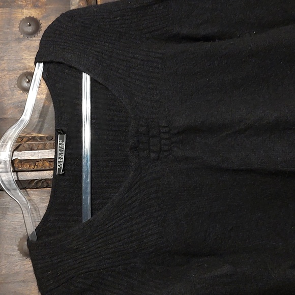 Peruvian Connection Baby Alpaca Sweater Black M - Picture 7 of 9